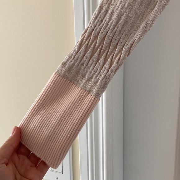 Victoria’s Secret pink and gray fit & flare sweater shimmer dress in size M - Picture 6 of 8